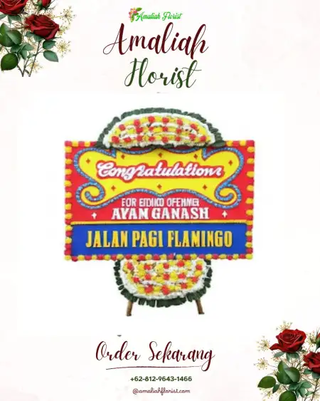 Sewa Papan Bunga Bagi